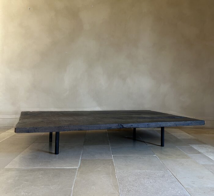 Minimalist coffeetable with 18th century reclaimed walnut - Image 12