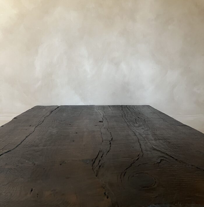 Minimalist coffeetable with 18th century reclaimed walnut - Image 13