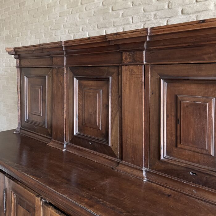 Early 18th century Italian walnut sarcristy credenza cupboard - Image 15