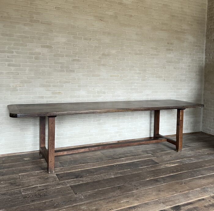 Italian late 18th century Walnut Refectory Farm Table - Image 5