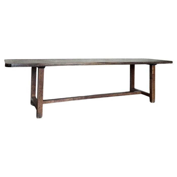 Italian late 18th century Walnut Refectory Farm Table